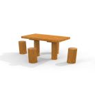 Table Nature with 4 stools